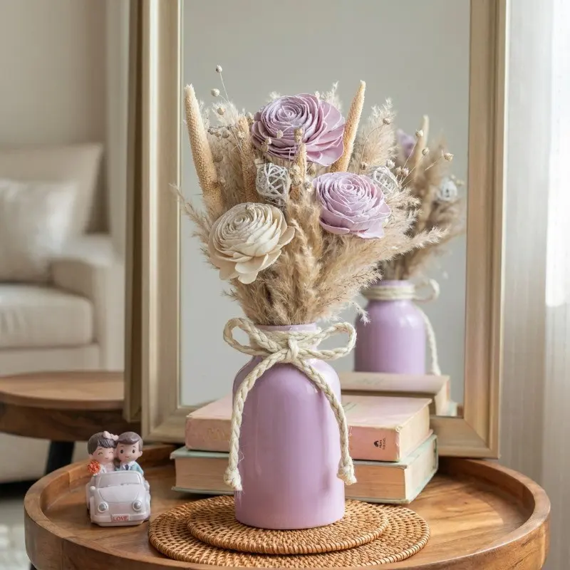 Prairie-Inspired Sola Wood Artificial Flower Bunch