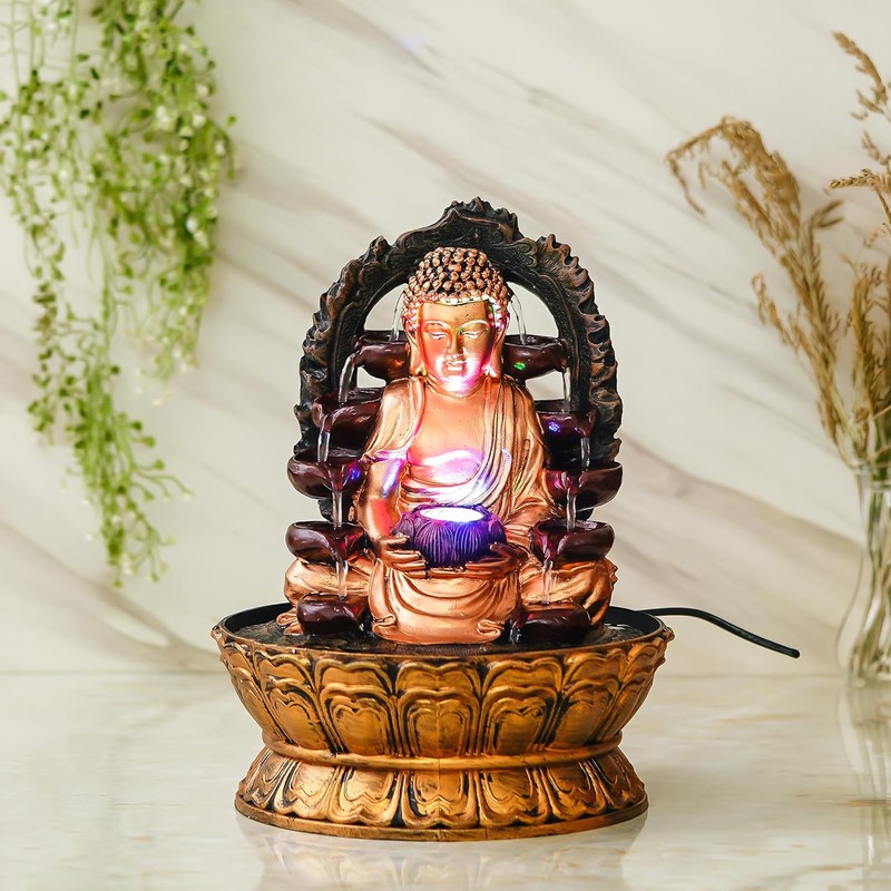 Radiant Nirvana Buddha LED Fountain