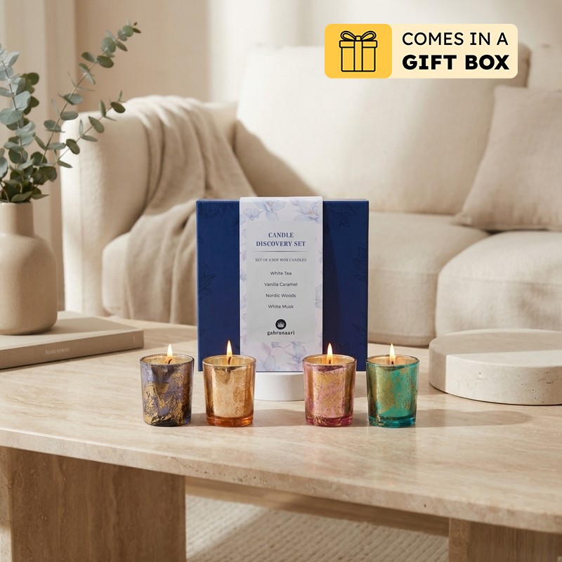 Velour Glow Soy Wax Candle - Set of Four