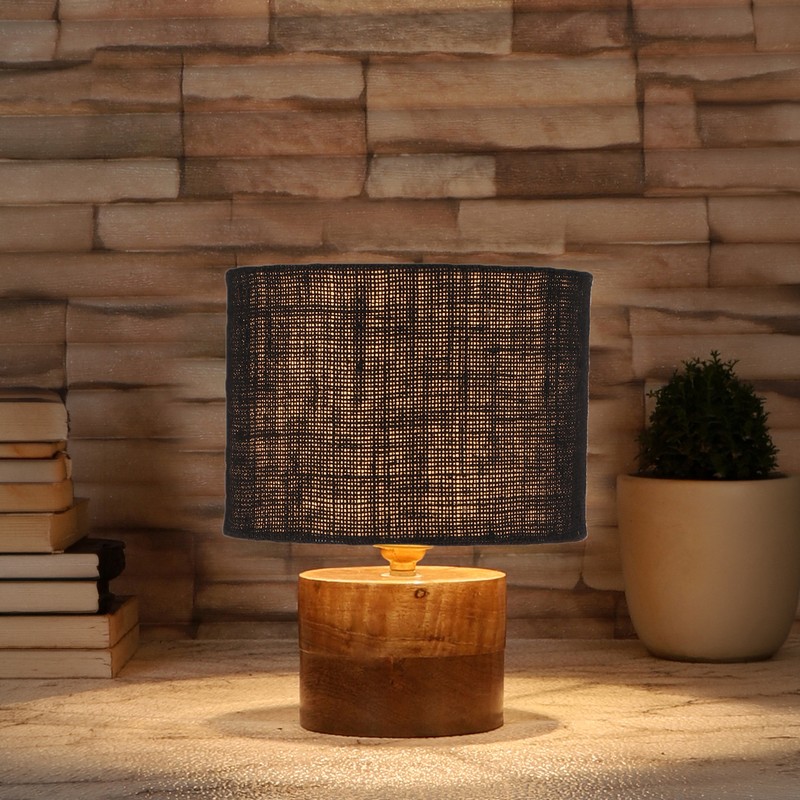 Hylaea Wooden Table Lamp - Brown