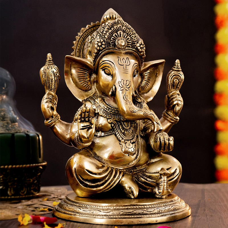 Eternal Vinayaka Brass Idol