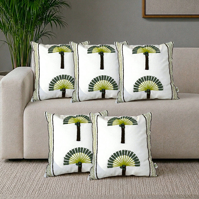 Boho Mend Tufted Cushion Cover Set - Set Of Five
