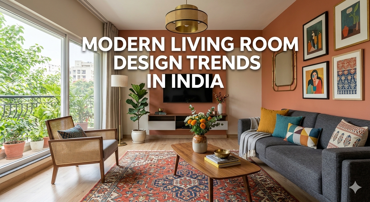 Modern Living Room Design Trends in India (Complete Guide)