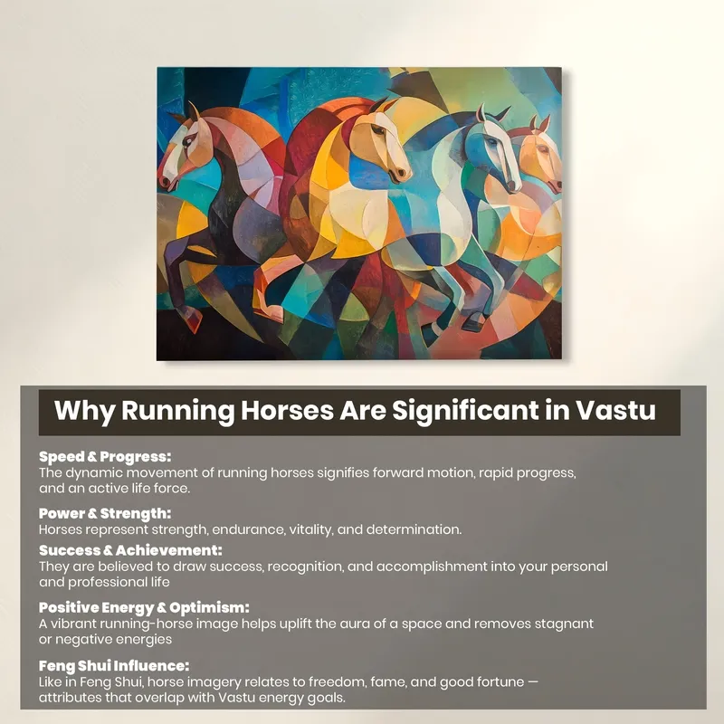 Cubist Stallions Canvas Wall Art media 6
