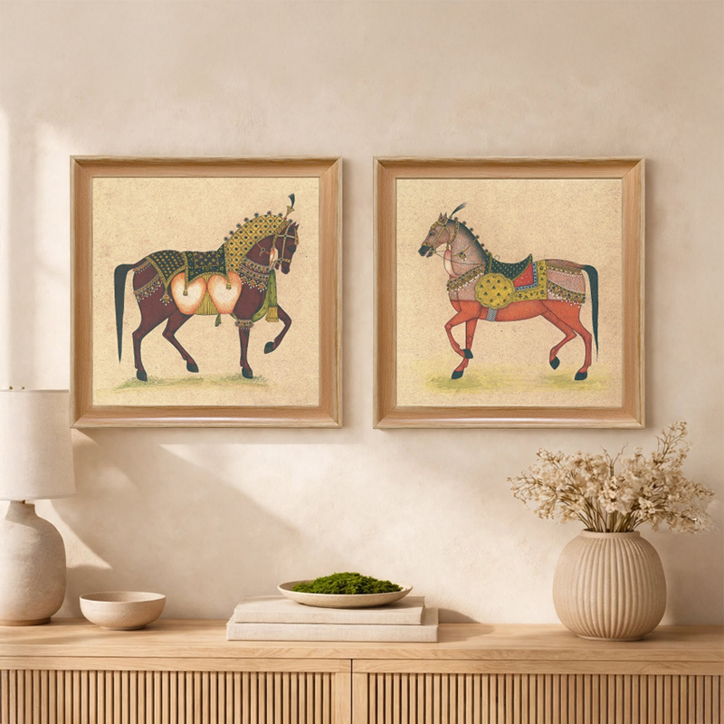Equine Rustic Wall Art - Set Of Two