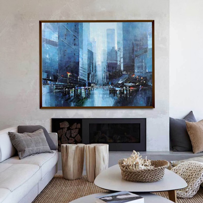 Urban Symphony Canvas Wall Painting