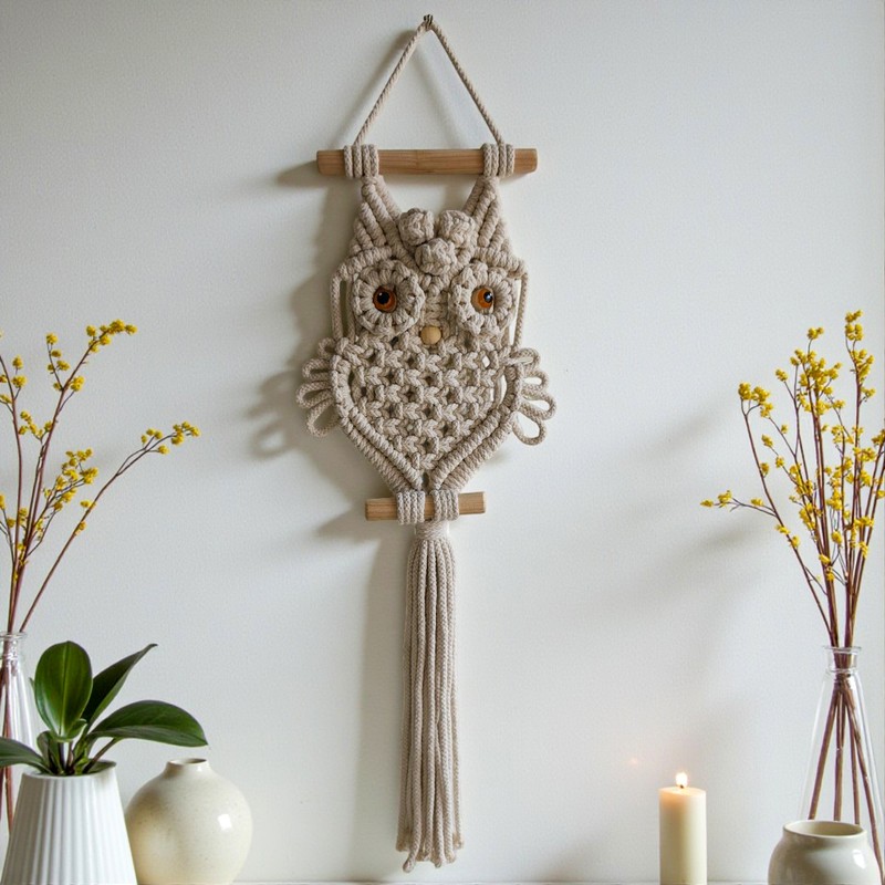 Enchanted Owl Cotton Wall Accent