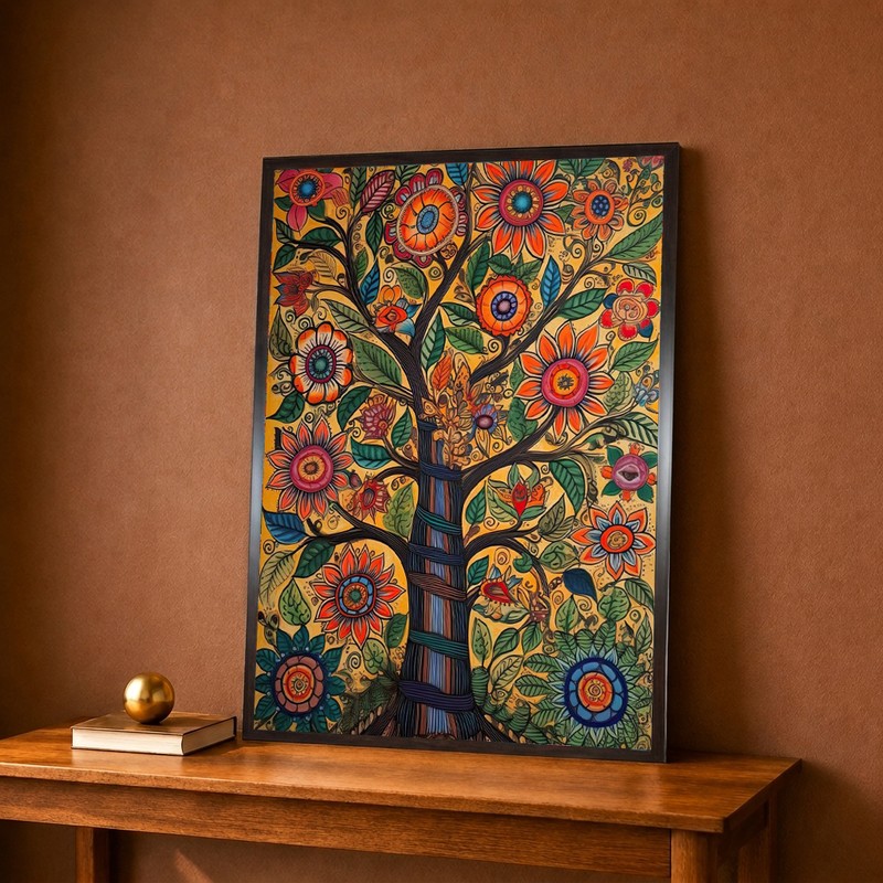 Blossoming Tree Of Life Canvas Wall Painting