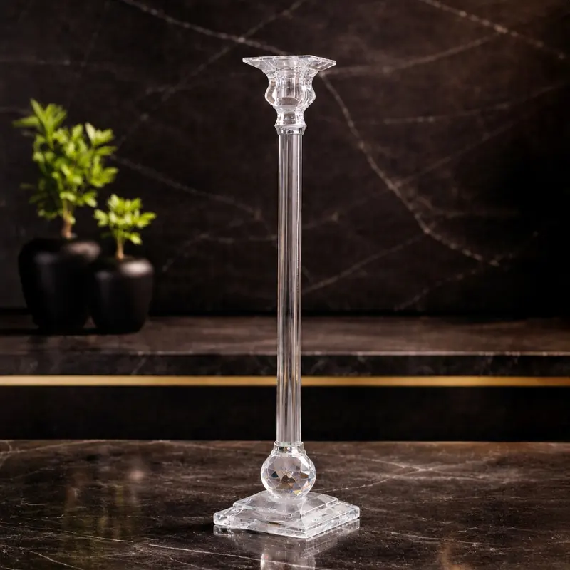 Lumora Crystal Candle Holder - Medium