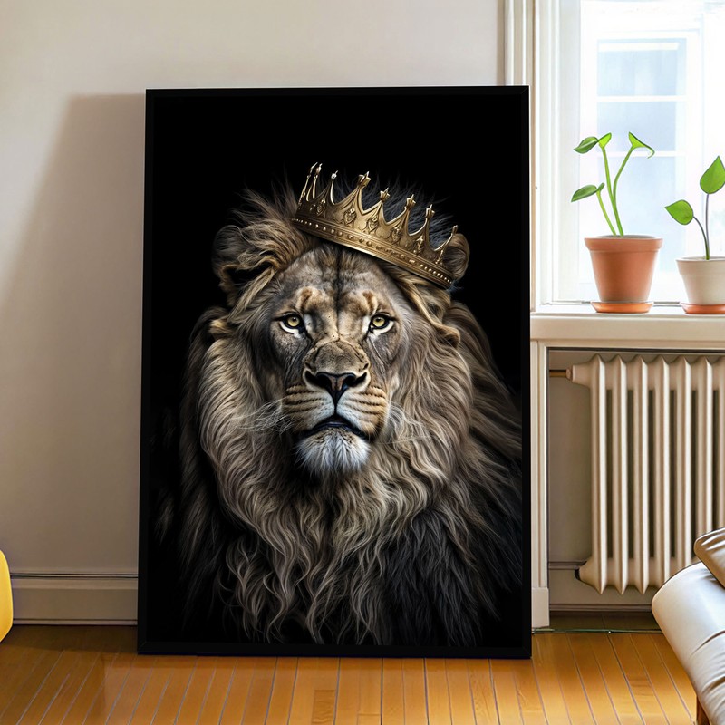 Crowned King MDF Wall Art