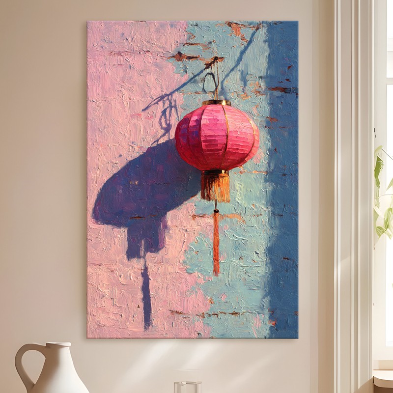 Hanging Lantern Gallery Wrapped Canvas Wall Painting