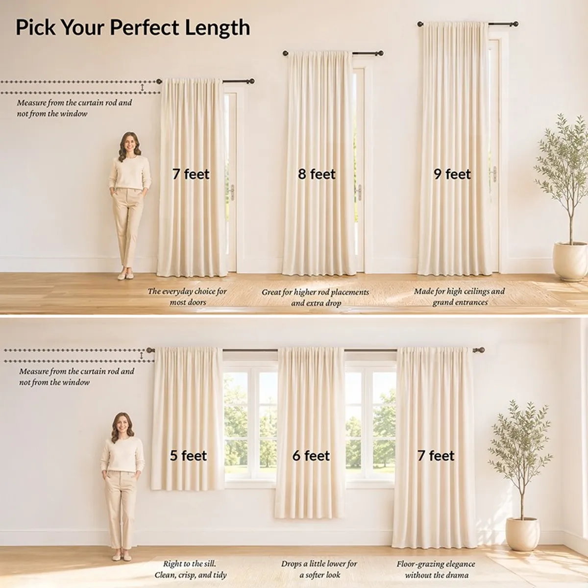 Tranquebar Home Urban Drape Cotton Curtains - Set of Two