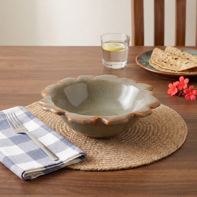 Munch Bowl Ceramic Snack Bowl (Grey) - 200 mL - 200 mL
