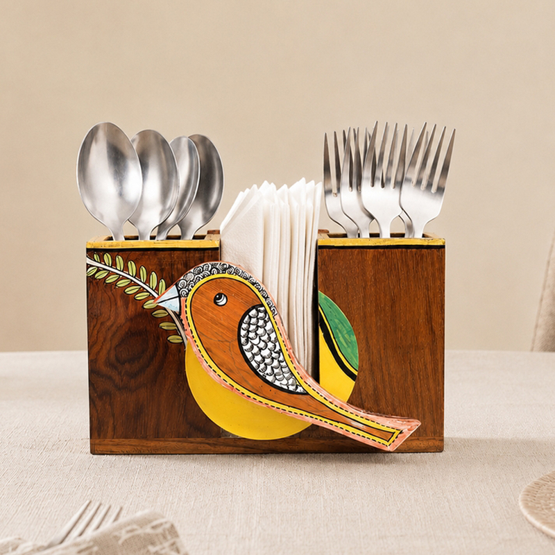 Pihu Sparrow Cutlery Holder