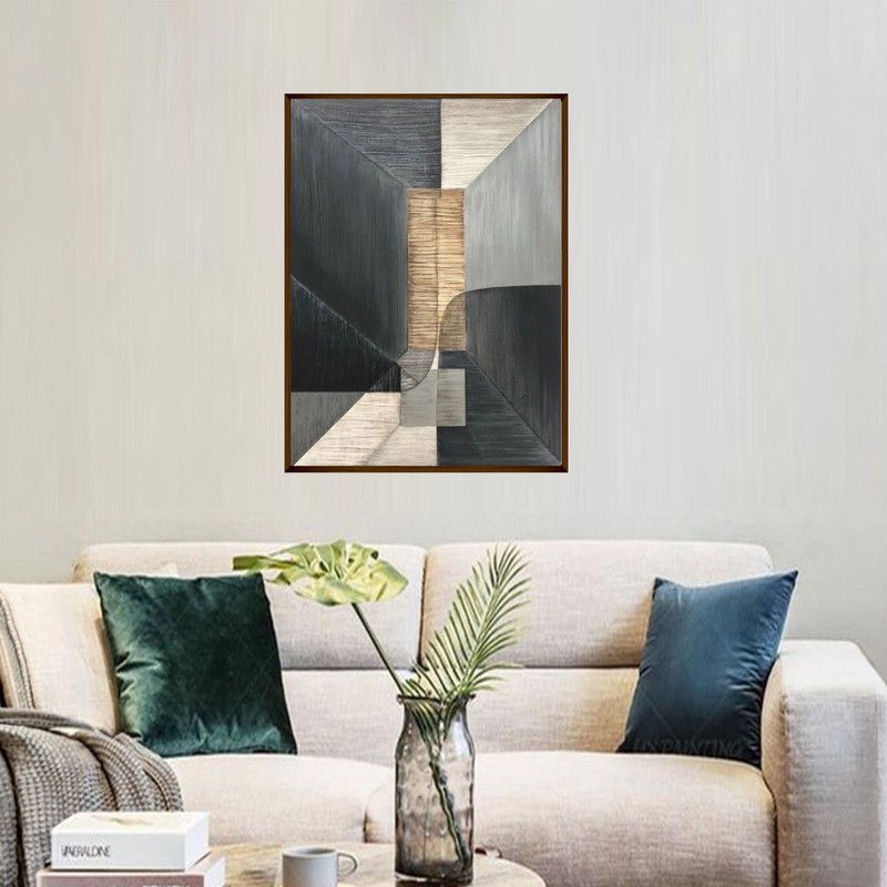 Structural Rhythm Canvas Wall Painting