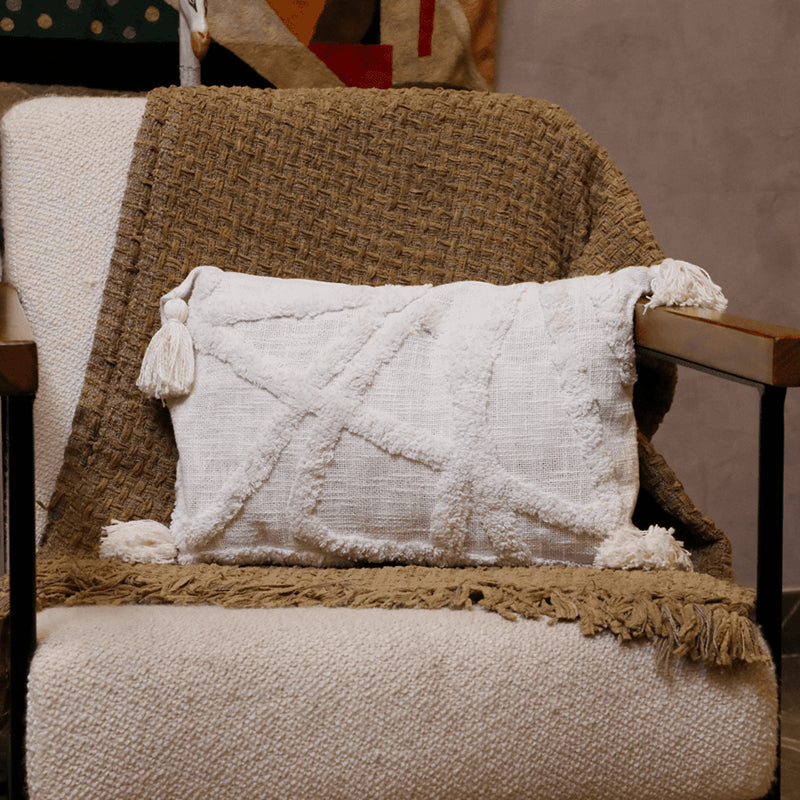 Dreamy Divot Tufted Cushion Cover - Grey