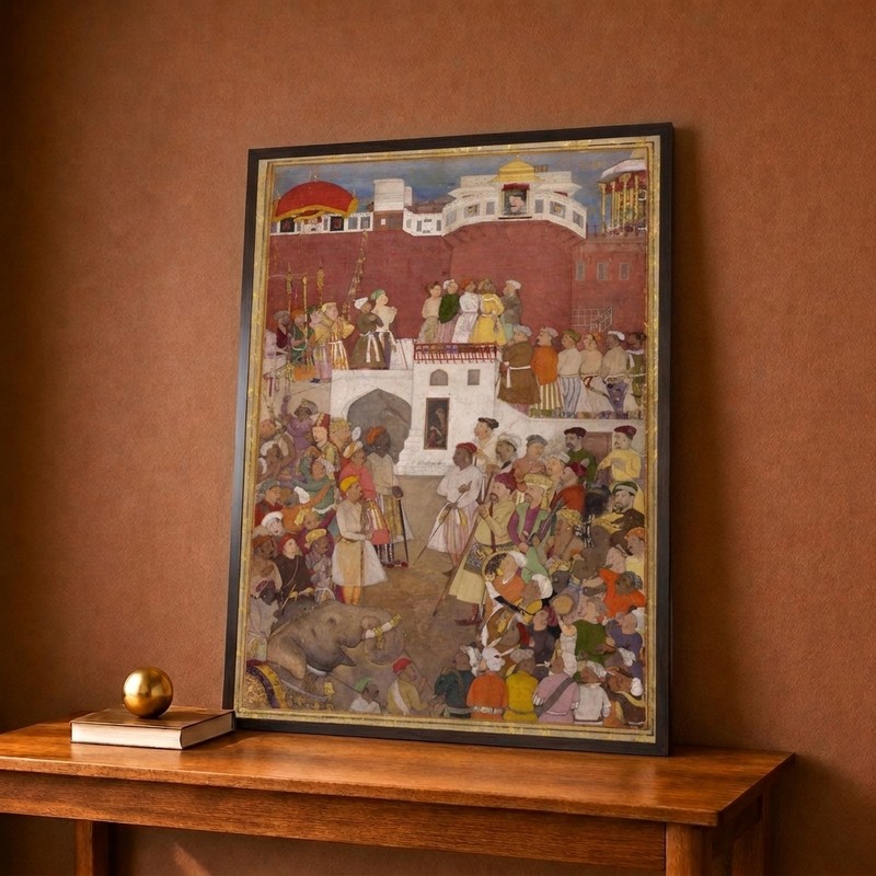 Royal Court Gathering Canvas Wall Painting