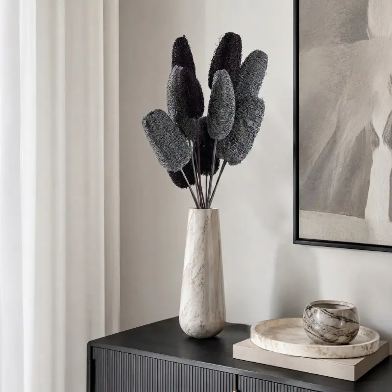 Cymbo Dried Luffah (Black & Grey) - Set Of Ten