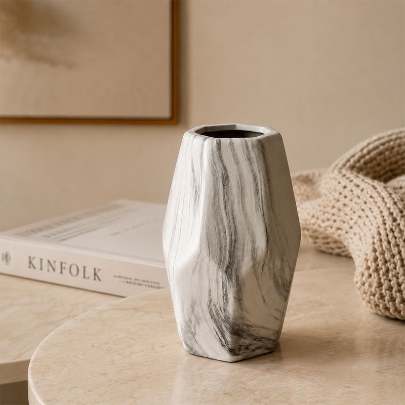 Opaline Marble Crest Vase