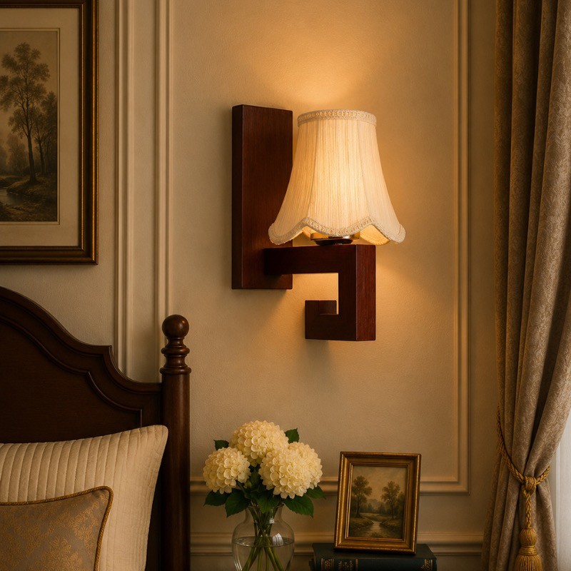 Eboncrest Cotton Wall Lamp - White