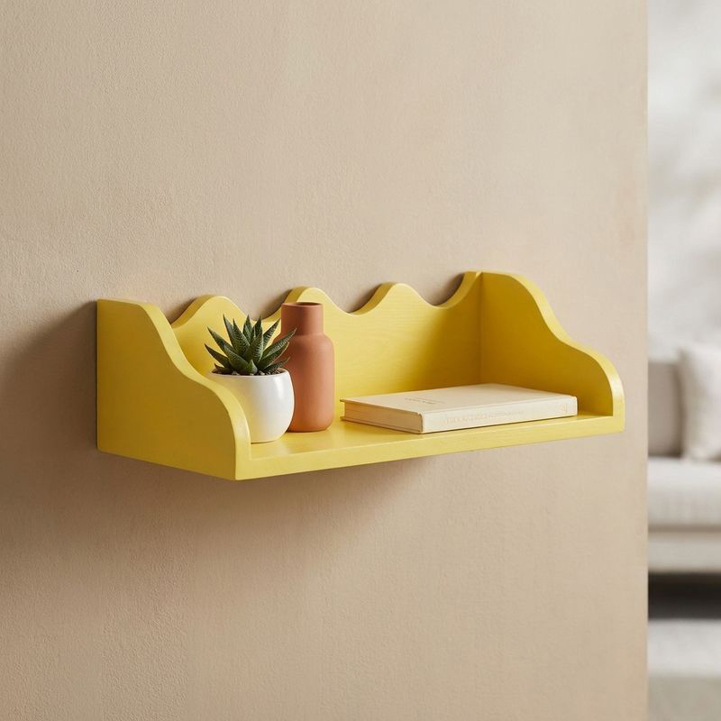 Scallop MDF Wall Shelf