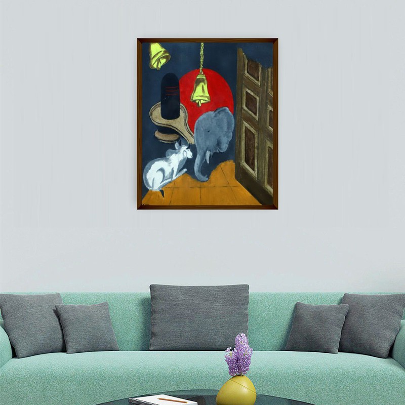 Sannidhi Canvas Wall Painting - Small