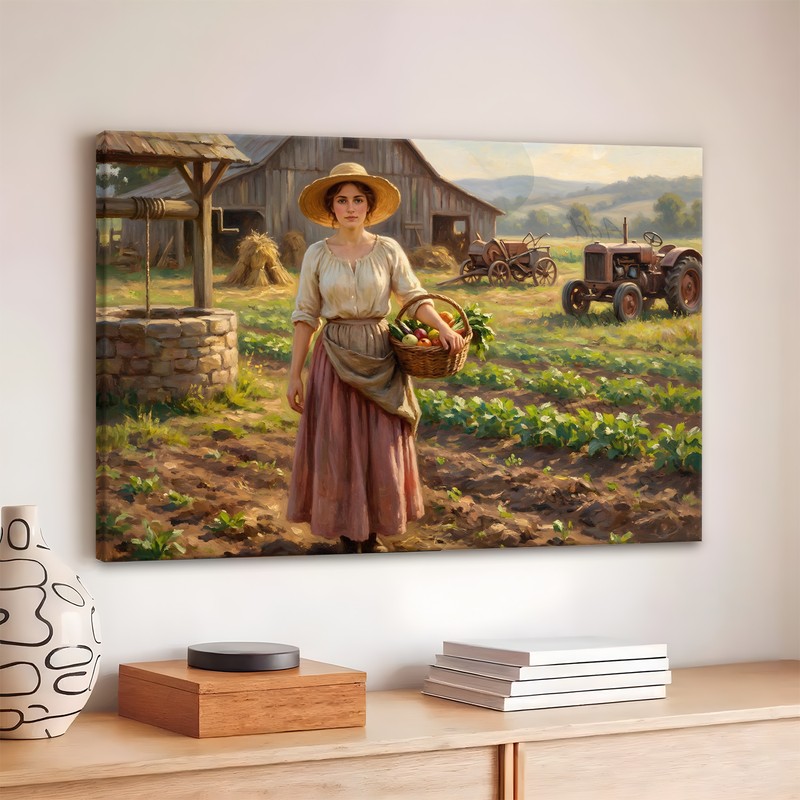 Fields of Plenty Canvas Wall Art - 380 GSM