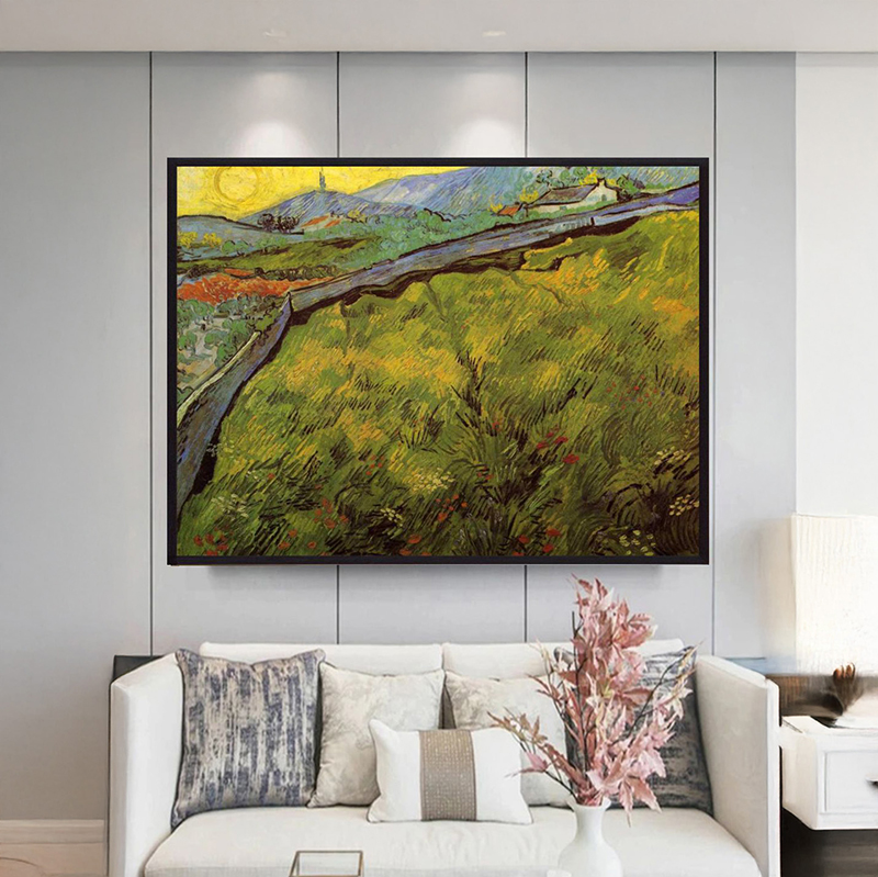 Winding Path Canvas Wall Painting With Frame - Small