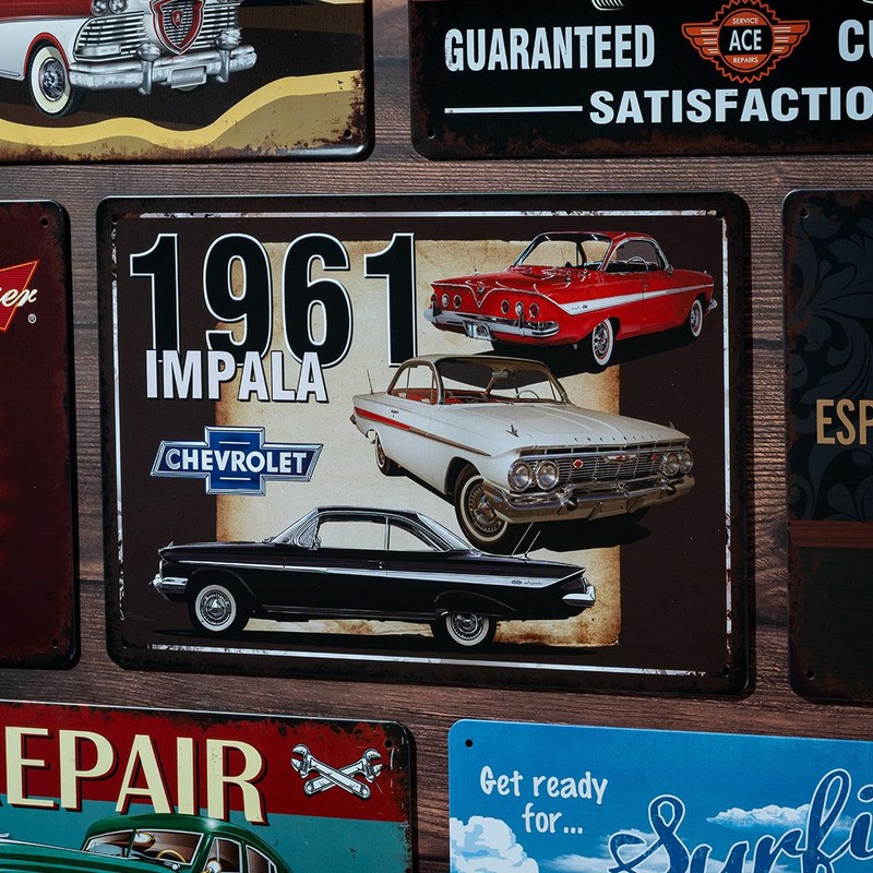 1961 Chevrolet Impala Metal Wall Accent