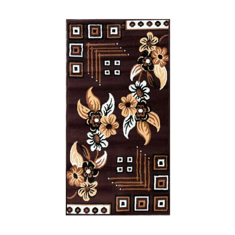 Color Drift Velvet Carpet - Brown