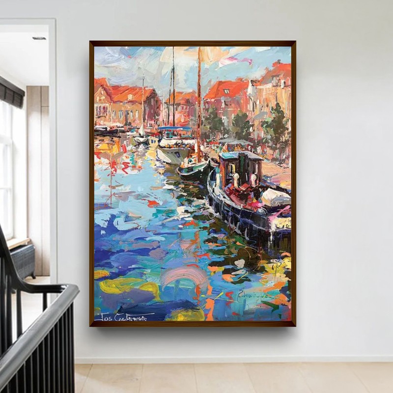 Darsena Canvas Wall Painting