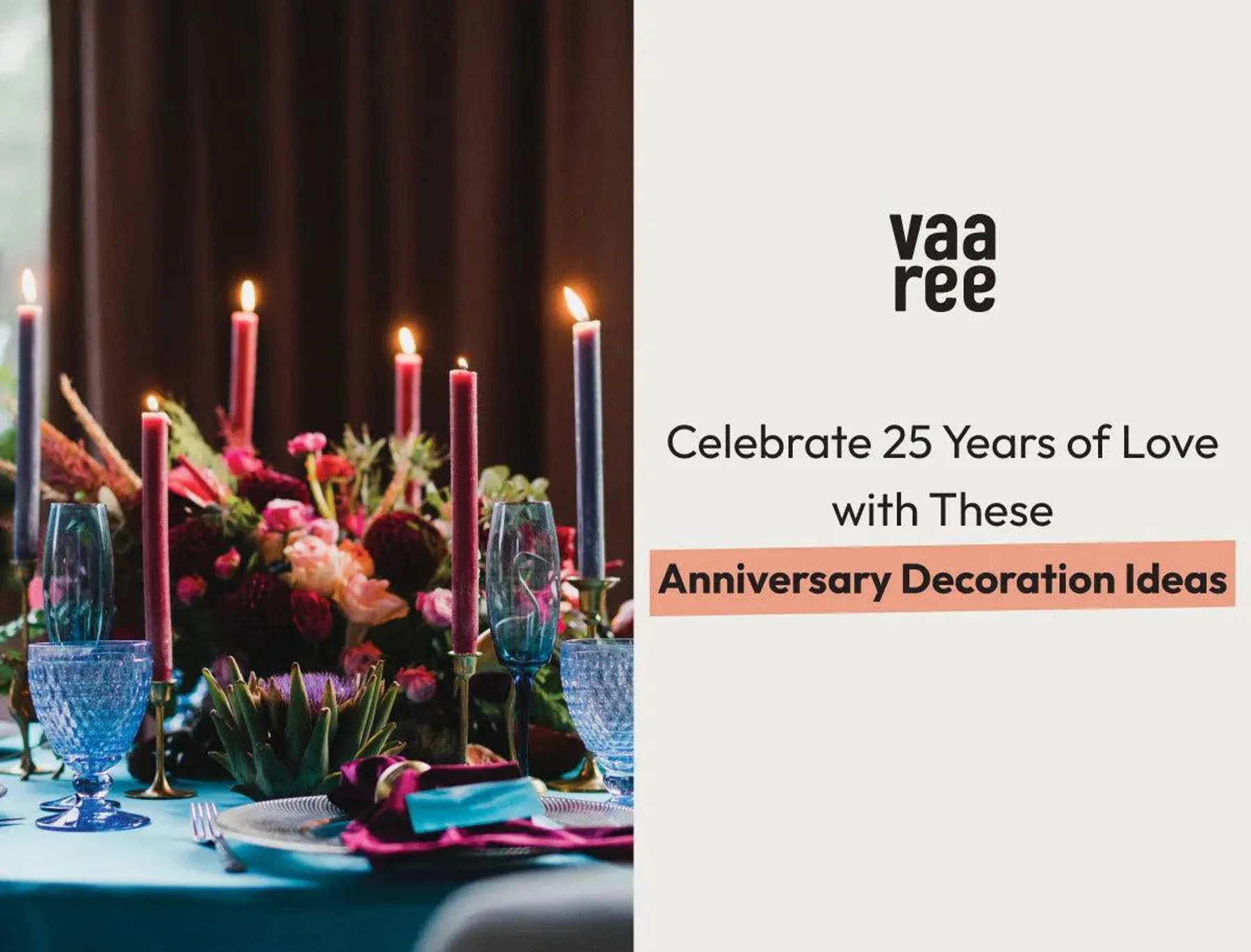 25th Anniversary Decoration Ideas At Home