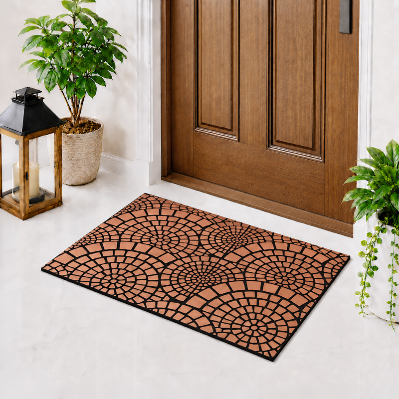 GripNest Rubber Anti-Skid Doormat - Copper - 75 x 45 cm