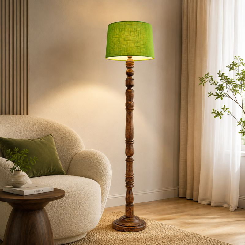 Elfin Curve Floor Lamp - Green