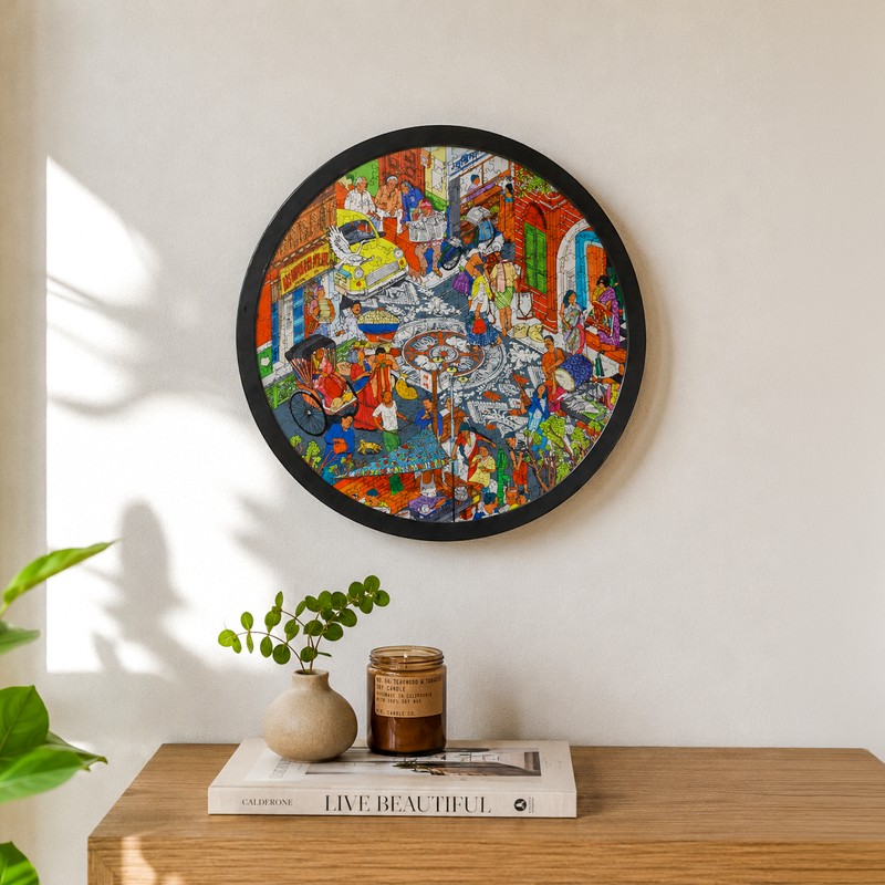 City of Poetry Framed Puzzle Wall Art (300 Pieces)