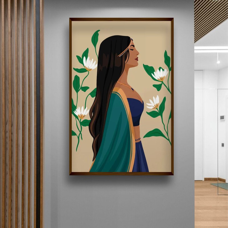 Kumudini Canvas Wall Painting