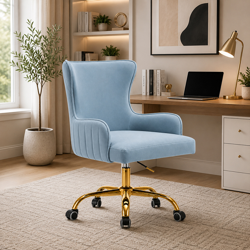 Caelum Ergonomic Executive Office Chair - Sky Blue