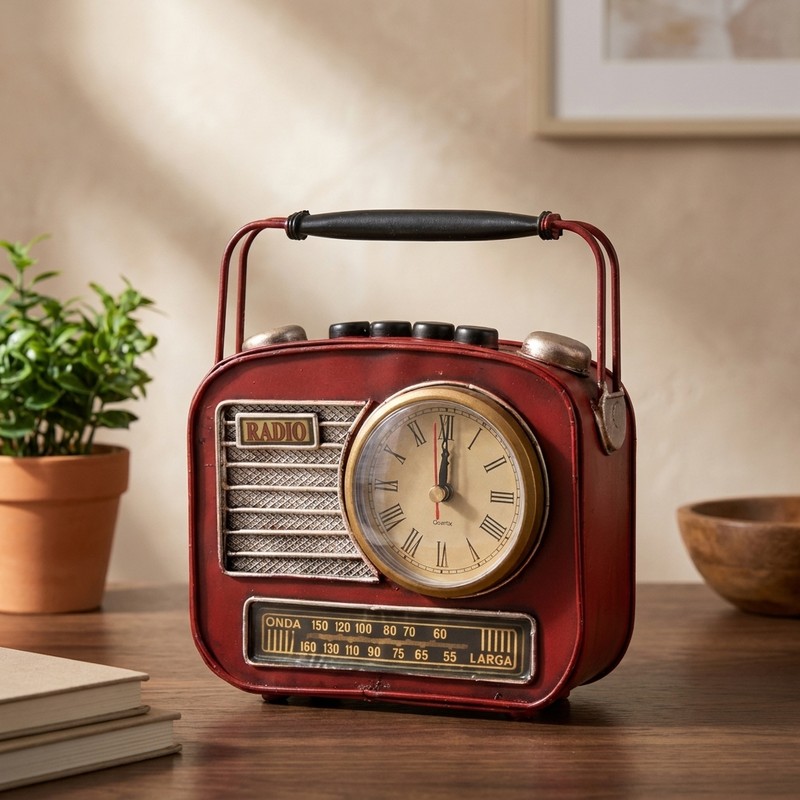 Retro Timekeeper Iron Showpiece