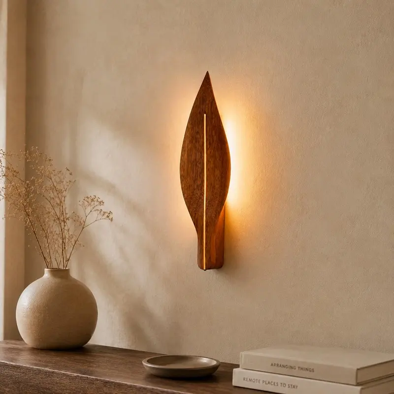 Aurora Leaf Ceramic Wall Lamp