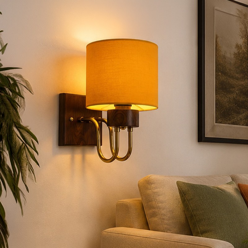 Aurevia Loop Cotton Wall Lamp - Orange
