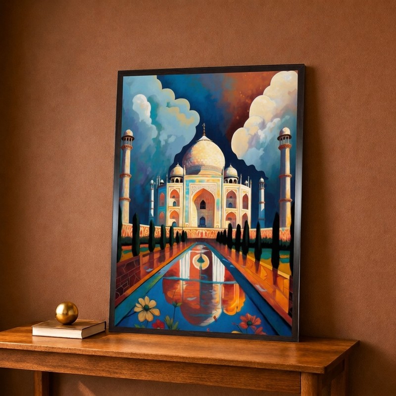 Dreamscape Taj Elegance Canvas Wall Painting