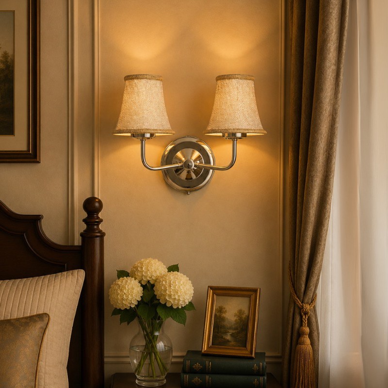 Gildelle Duo Jute Wall Lamp - Beige
