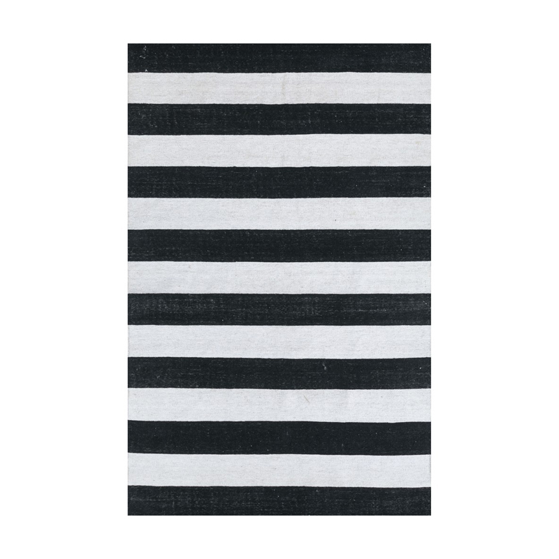 Jaipur Rugs Zebrina Hand Woven Carpet - Black, White - 6 x 9 ft