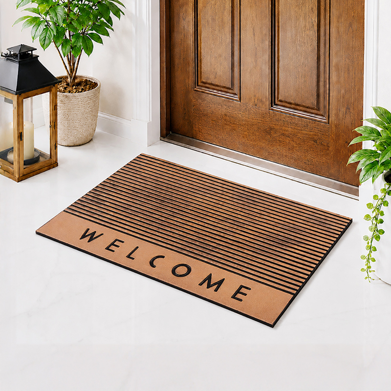 Welcome Haven Rubber Door Mats - Copper