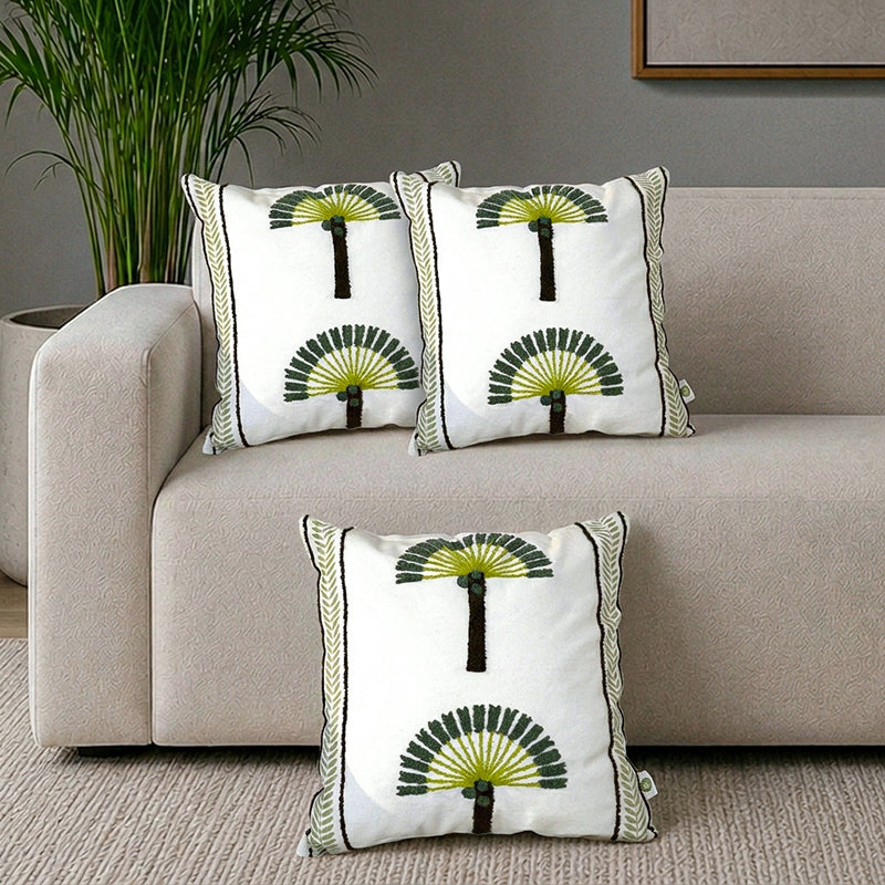 Boho Mend Tufted Cushion Cover Set - Set Of Three