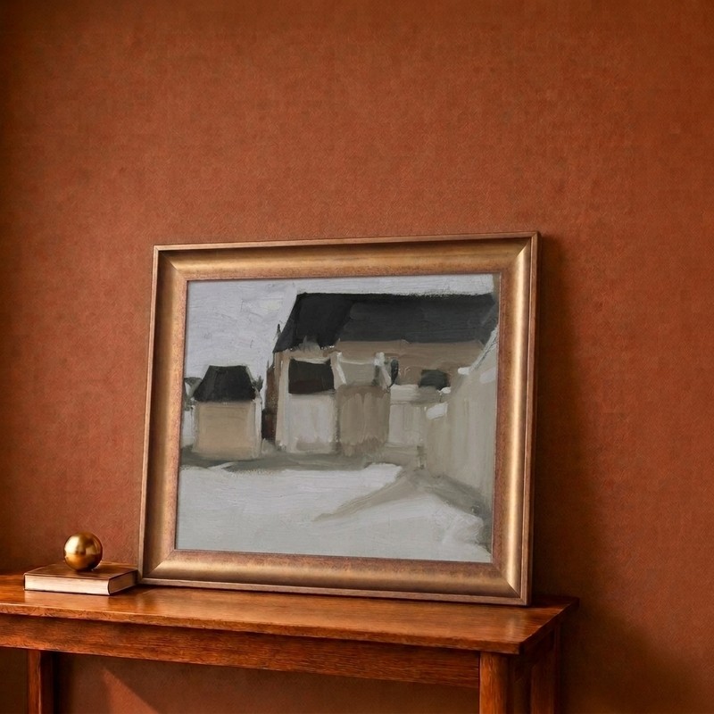 Quiet Village Canvas Wall Painting