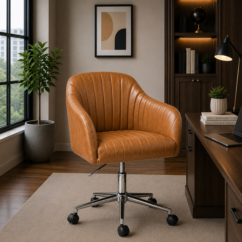 Lorcan Comfort Office Chair - Tan