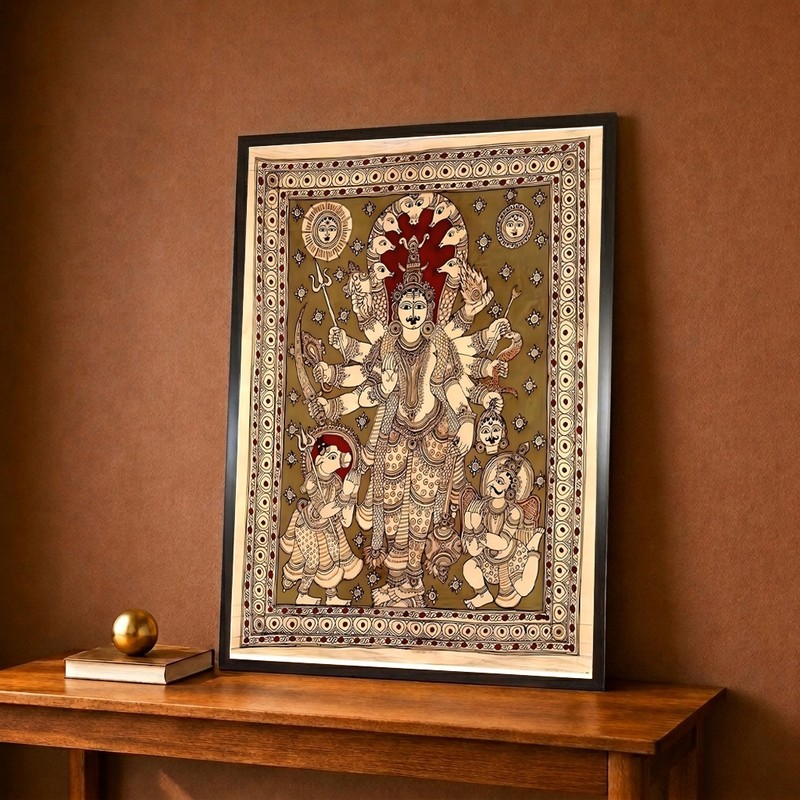 Durga Devi Traditional Canvas Wall Painting