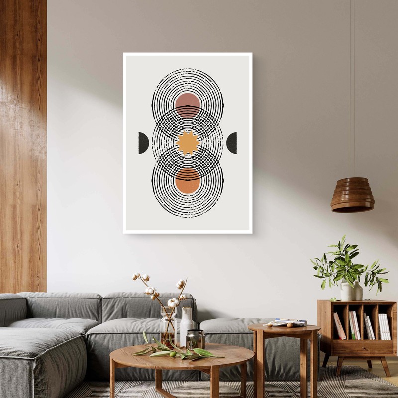 Tribal Rings Canvas Wall Painting - Small