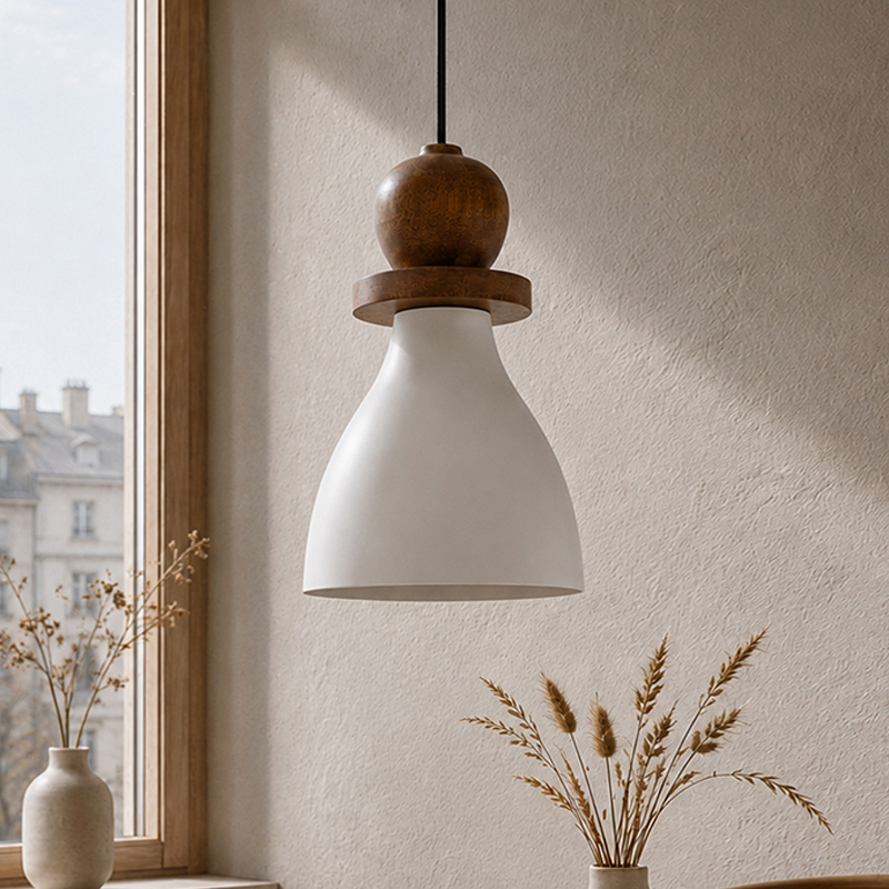Veyron Noir Metal Ceiling Lamp - White